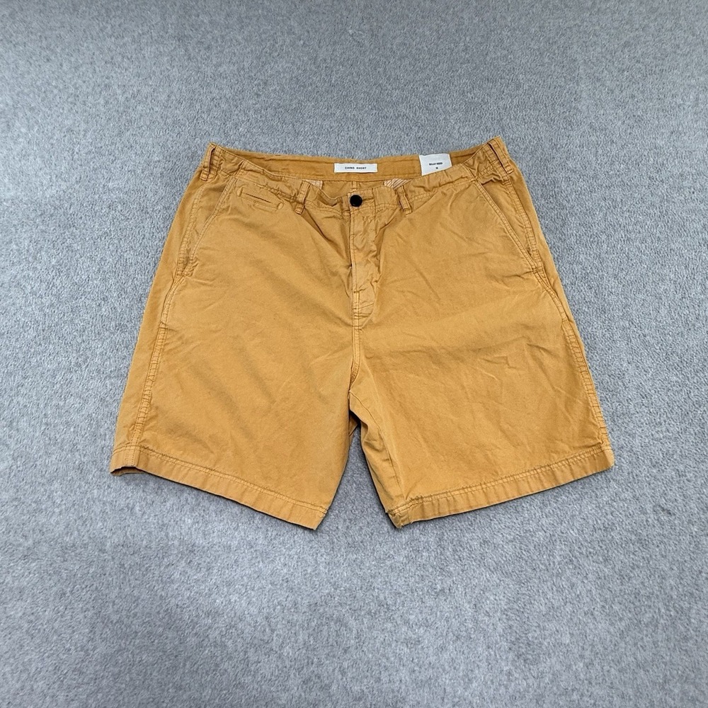 Billy Reid Chino Short Mens 36 Orange Pima Cotton 7" Inseam Preppy Summer